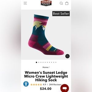 Brand new Darn Tough hiking socks